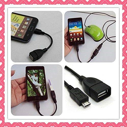 4940 Micro Usb To Usb Çevirici Dönüştürücü Otg Klavye Mouse Flash Bağlantı Kablosu