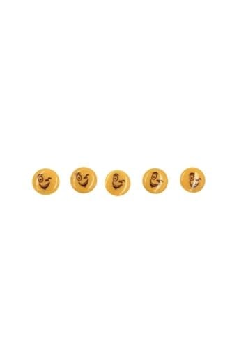 5 Adet 15 Mm Emoji Düğme (MODEL 6)