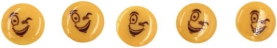 5 Adet 15 Mm Emoji Düğme (MODEL 6)