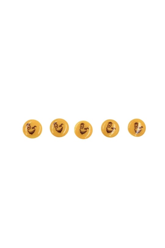 5 Adet 15 Mm Emoji Düğme (MODEL 6)