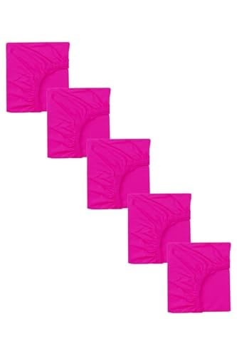 5 Adet 50 x 90 + 10 cm Anne Yanı Lastikli Penye Kumaş Bebek Çarşafı