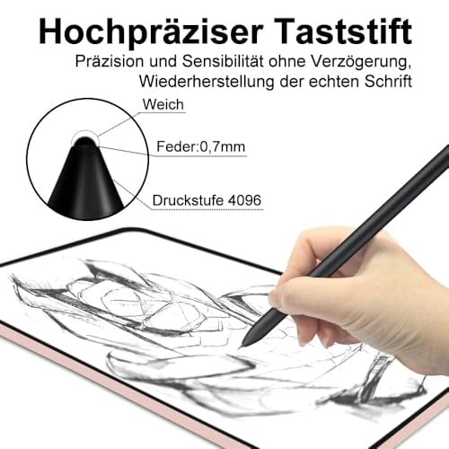 5 ADET. Samsung Galaxy Tab S9 / S9 Plus / S9 Ultra S Pen için orijinal yedek uçlar, Samsung S Pen için, Tab S9 kalem uçları montaj/demontaj aleti ile birlikte (5 adet. Siyah)