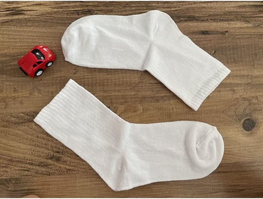 5 Çift Beyaz Unisex Kolej Çorabı BEYAZ 36-41