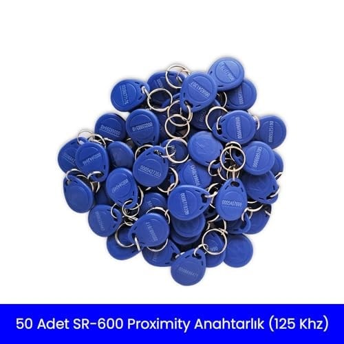 50 Adet SARKEY SR-600 Proximity Anahtarlık - Rfıd Tag - Göstergeç - 125 Khz