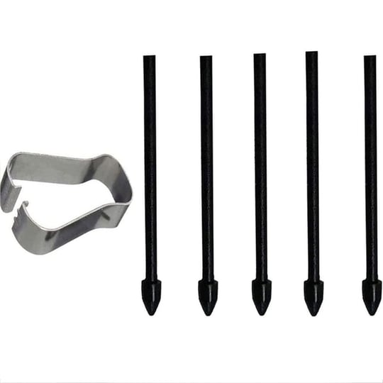 5X S-Pen yedek uç Samsung Galaxy Tab S7 FE/Tab S7 / Tab S7+ Plus/Galaxy Tab S8 / Tab S8+ Plus/Tab S8 Ultra için dokunmatik Stylus S Pen Uçlar Nibs alet seti yeniden dolum - siyah