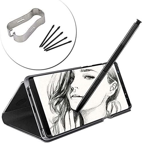 5X S-Pen yedek uç Samsung Galaxy Tab S7 FE/Tab S7 / Tab S7+ Plus/Galaxy Tab S8 / Tab S8+ Plus/Tab S8 Ultra için dokunmatik Stylus S Pen Uçlar Nibs alet seti yeniden dolum - siyah