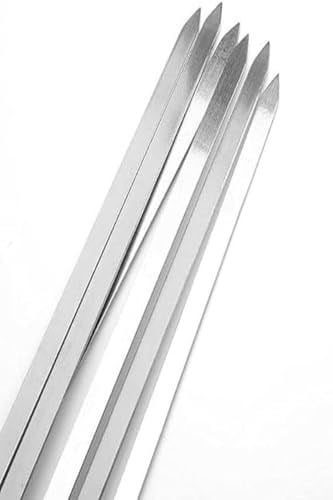 6 Adet Profesyonel Paslanmaz Metal Kıyma Şiş Urfa Adana Antep Kebap Şişi, mlk3042036