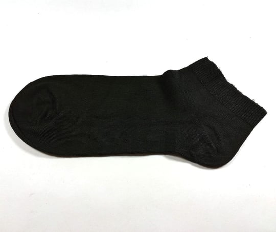 6 Çift Erkek Modal Gümüş İyonlu Patik Spor Çorabı-Siyah Çorap- Ayak Kokusuna ve Mantara Son