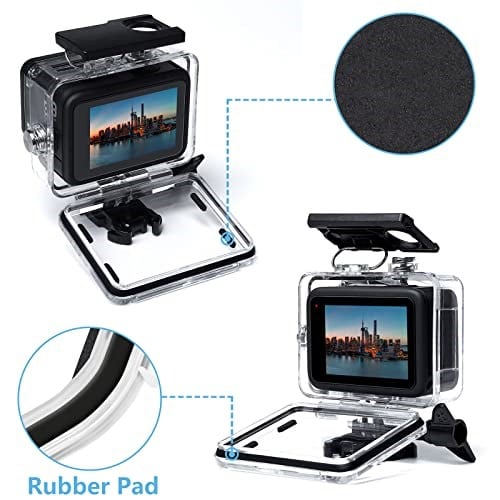60 m su geçirmez gövde, GoPro Hero 12/Hero 11/Hero 10/Hero 9 Black ile uyumlu, su altı dalış aksesuarı, Go Pro Hero 12, 11, 10, 9 aksiyon kameraları için