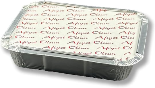 600 AdetAlüminyum Kapaklı Kap Tabak Kase yemek ve salata 250Gr - Seçenekler: 1200, 2400, 6000