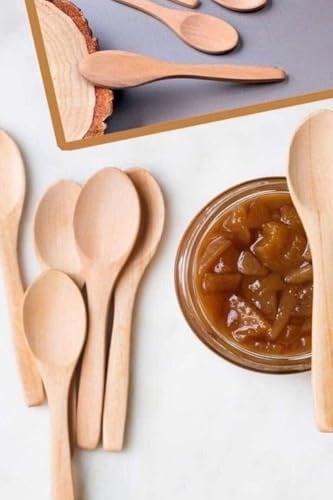 6lı Bambu Ölçü ve Baharat Kaşığı Seti, Çok Renkli, 17 cm