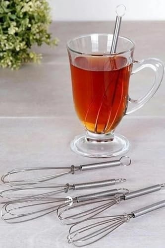 6lı Çırpıcı Şeklinde Çay Kaşığı Seti, Paslanmaz Çelik, Metalik, 12 cm, Bulaşık Makinesinde Yıkanamaz