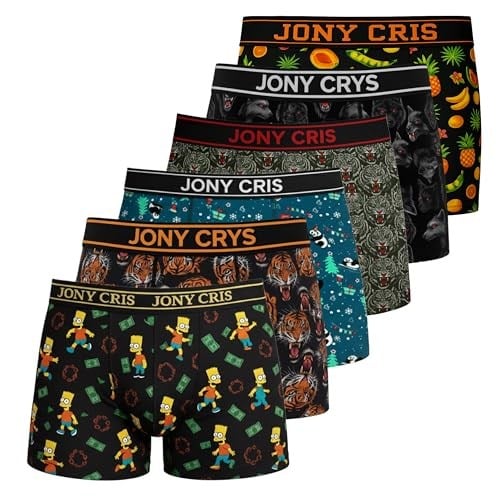 6lı Erkek Boxer Pamuklu Dijital Baskılı İç Giyim Külot