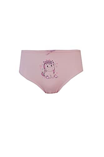 6lı Kız Çocuk Baskılı Renkli Külot Pamuklu Likralı Slip Karışık 5-6 yaş