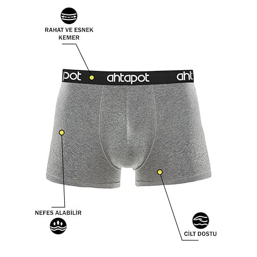 6lı Kutu Likralı Premium Erkek Boxer