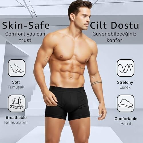 6lı Kutu Premium Likralı Erkek Boxer