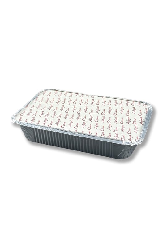 800 AdetAlüminyum Kapaklı Kap Tabak Kase yemek ve salata 1000Gr