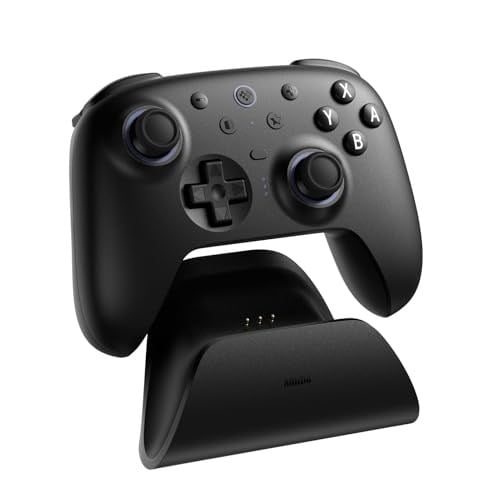 8BitDo Ultimate 2 Bluetooth Kontrol Cihazı, Switch Pro Controller for Switch Pro Controller TMR Joysticks, Değiştirilebilir Hall Effect/Dokunmatik Tetikleyiciler, Titreşim ve Hareket Kontrolü, RGB