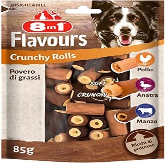 8in1 Flavours Crunchy Rolls 85 Gram