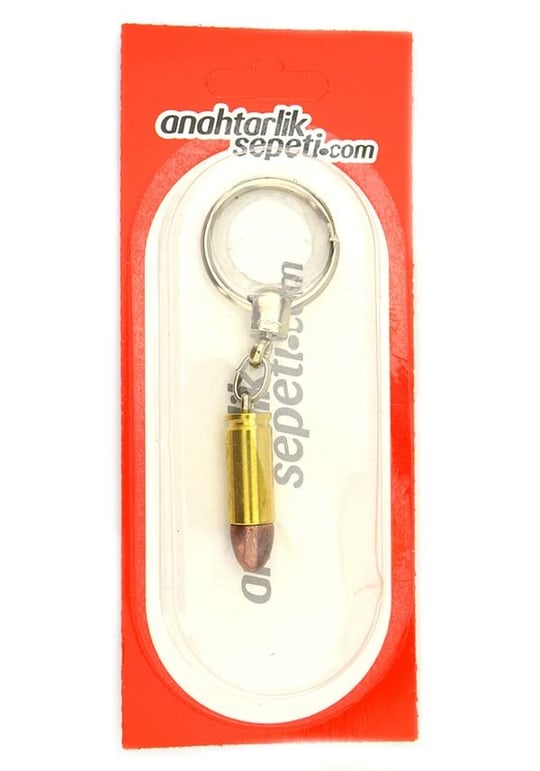9 mm Maket Mermi Anahtarlık
