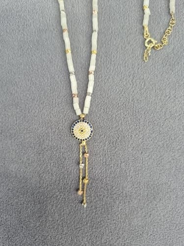 925 ayar papatya silver binbir gece kolye.doricalı nazar kolye.göz kolye.rose,gold,rodaj