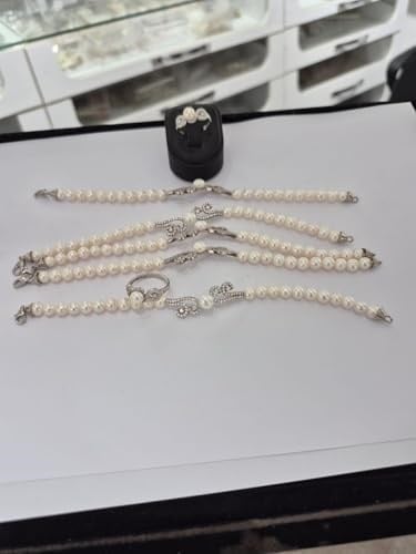 925 ayar papatya silver inci bileklik,inci yüzük.rose,gold,rodaj,