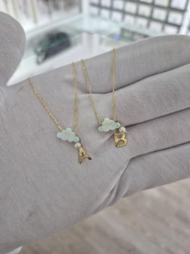 925 Ayar Papatya silver kişiye özel harfli bulut kolye.bulut kolye.rose.gold.rodaj