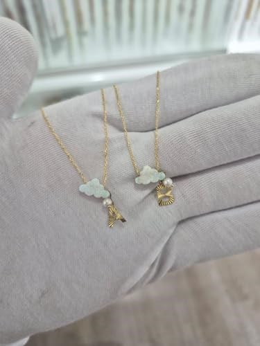 925 Ayar Papatya silver kişiye özel harfli bulut kolye.bulut kolye.rose.gold.rodaj