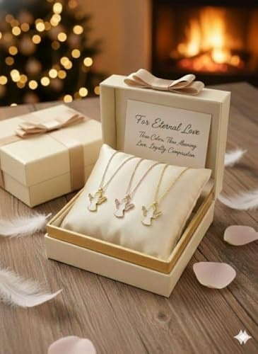 925 Ayar Papatya Silver Yılbaşı Özel Melek Kolye.rose.gold.rodaj