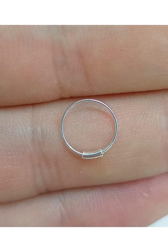 925 Ayar Saf Gümüş Kilitli Halka Hızma, Gümüş
