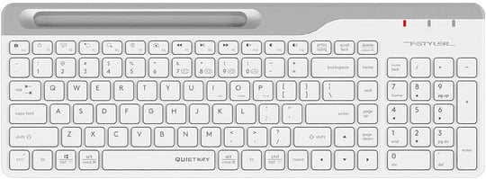 A4 Tech FBK25 (Q) Türkçe FN-Multimedya Bluetooth & 2.4Ghz Nano Kablosuz Klavye, Beyaz