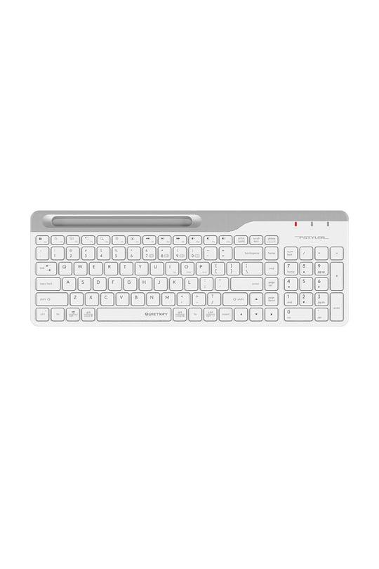 A4 Tech FBK25 (Q) Türkçe FN-Multimedya Bluetooth & 2.4Ghz Nano Kablosuz Klavye, Beyaz