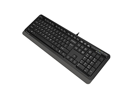 A4 TECH FK10 Q USB Türkçe FN-Multimedya Klavye,Siyah/Gri