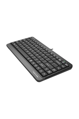 A4 Tech FK11 Q Türkçe Usb Fn-Multimedya Mini Siyah/Gri Klavye