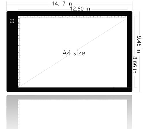 A4 Ultra-thin Portable LED Light Box Tracer USB Power Cable Dimmable Brightness LED Artcraft Tracing