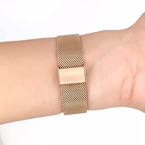 Abanen Fitbit Charge 5 için Paslanmaz Çelik Örgü Bant, Hızlı Çıkarılan Metal Ayarlanabilir Kadın ve Erkek Bileklik Kayışı Fitbit Charge 5 Gelişmiş Takip Cihazı ile Uyumlu