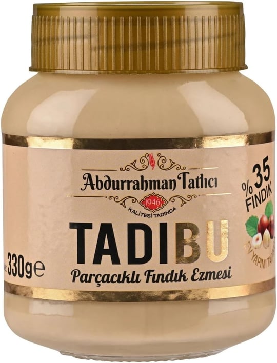 Abdurrahman Tatlıcı Tadıbu Parçacıklı Fındık Ezmesi 330g