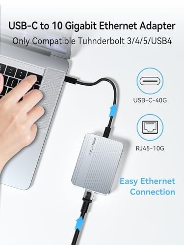 ACASIS USBden Ethernet Adaptörüne, 1Gbps USB 3.0dan RJ45e Gigabit Ethernet LAN Ağ Adaptörü, MacBook Pro/Air için Alüminyum Taşınabilir USB 3.0 Adaptörü, iPhone 15 Pro/Max/Dell XPS, iPad Pro 2018 ve