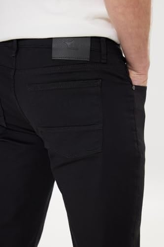 AC&Co/Altınyıldız Classics 360 Derece Her Yöne Esneyen Slim Fit Dar Kesim Diyagonal Desenli Pantolon, Renk Siyah, Beden 46