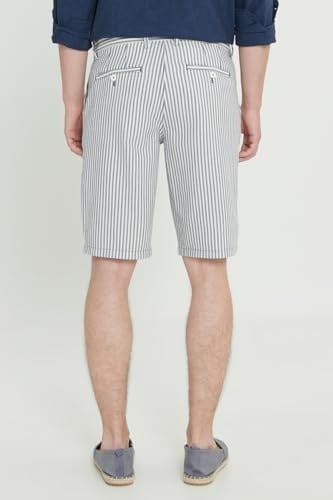 AC&Co/Altınyıldız Classics Comfort Fit Rahat Kesim%100 Pamuk Çizgili Yan Cep Şort