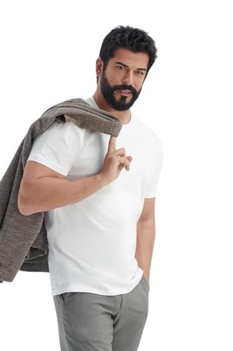 AC&Co/Altınyıldız Classics Slim Fit Bisiklet Yaka 3lü%100 Pamuk Tişört Paketi
