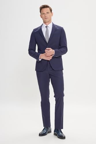 AC&Co/Altınyıldız Classics Slim Fit Dar Kesim Mono Yaka Takım Elbise