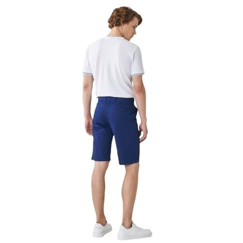 AC&Co/Altınyıldız Classics Slim Fit Dar Kesim Armürlü%100 Pamuk Casual Chino Şort