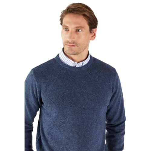 AC&Co/Altınyıldız Classics Standart Fit Normal Kesim Bisiklet Yaka Jakarlı Triko Kazak