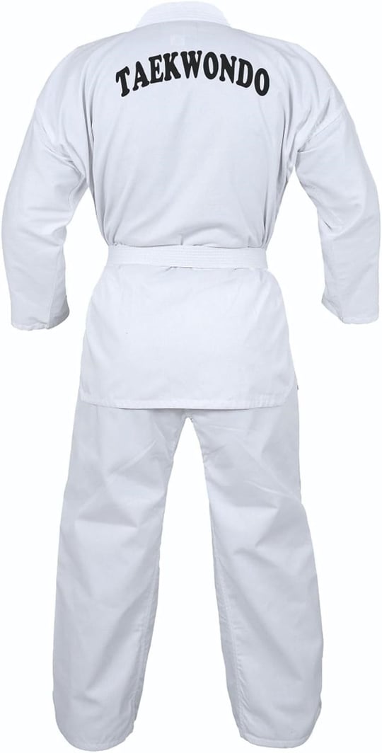 Acemi Beyaz Yaka Taekwondo Elbisesi Tekvando Elbisesi Dobok