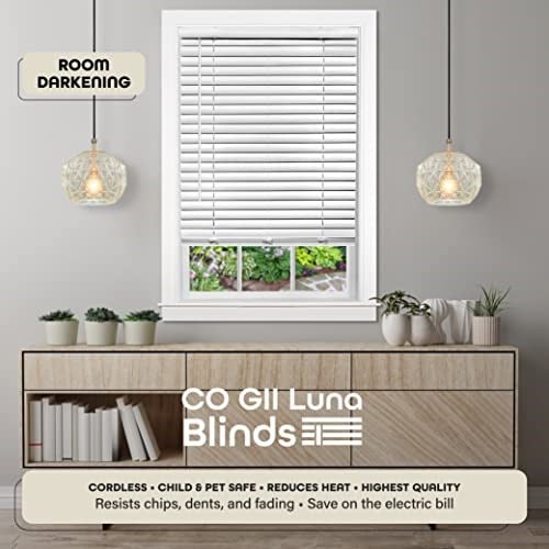 Achim Home Furnishings, White Cordless GII Luna 2