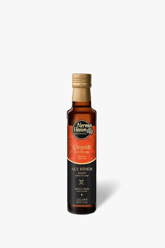 Acı Biber Çeşnili Zeytinyağı (250ml)