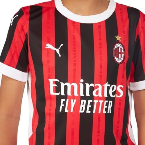 ACM 1899 PUMA ACM Home Jersey Replica Jr Erkek/Unisex Forma, For All Time Red-PUMA Black, 7-8 YAŞ
