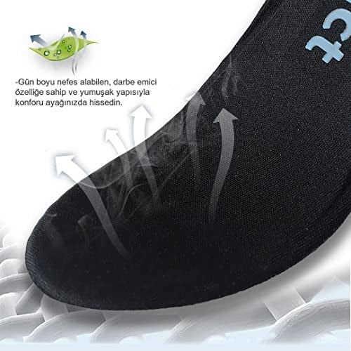 ACTİVE TEAM Spor Ayakkabı Tabanlığı, Günlük Hafızalı Sneaker Tabanlık, Yumuşak Memory Foam Ayakkabı İç Tabanlığı (36-37)