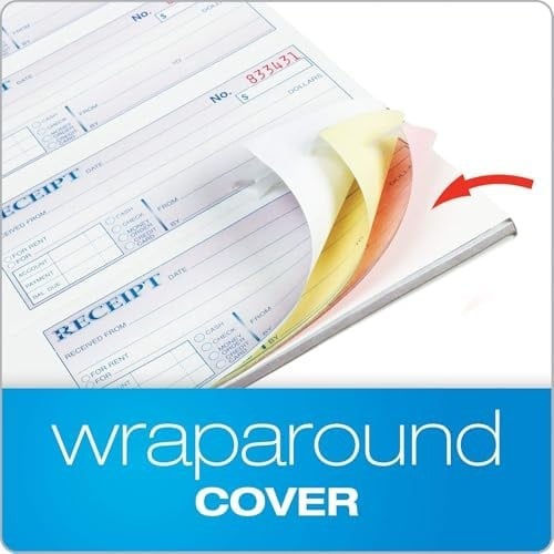 Adams Business-forms TC1182 receipt kitap, 7 .63 X 11, üç parça CARBONLESS, 100 forms